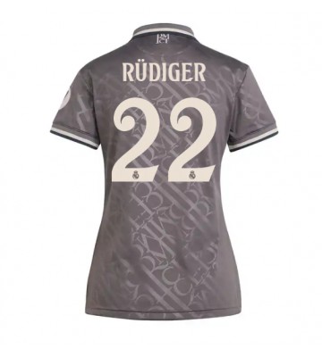 Real Madrid Antonio Rudiger #22 Tredjetröja Dam 2024-25 Kortärmad